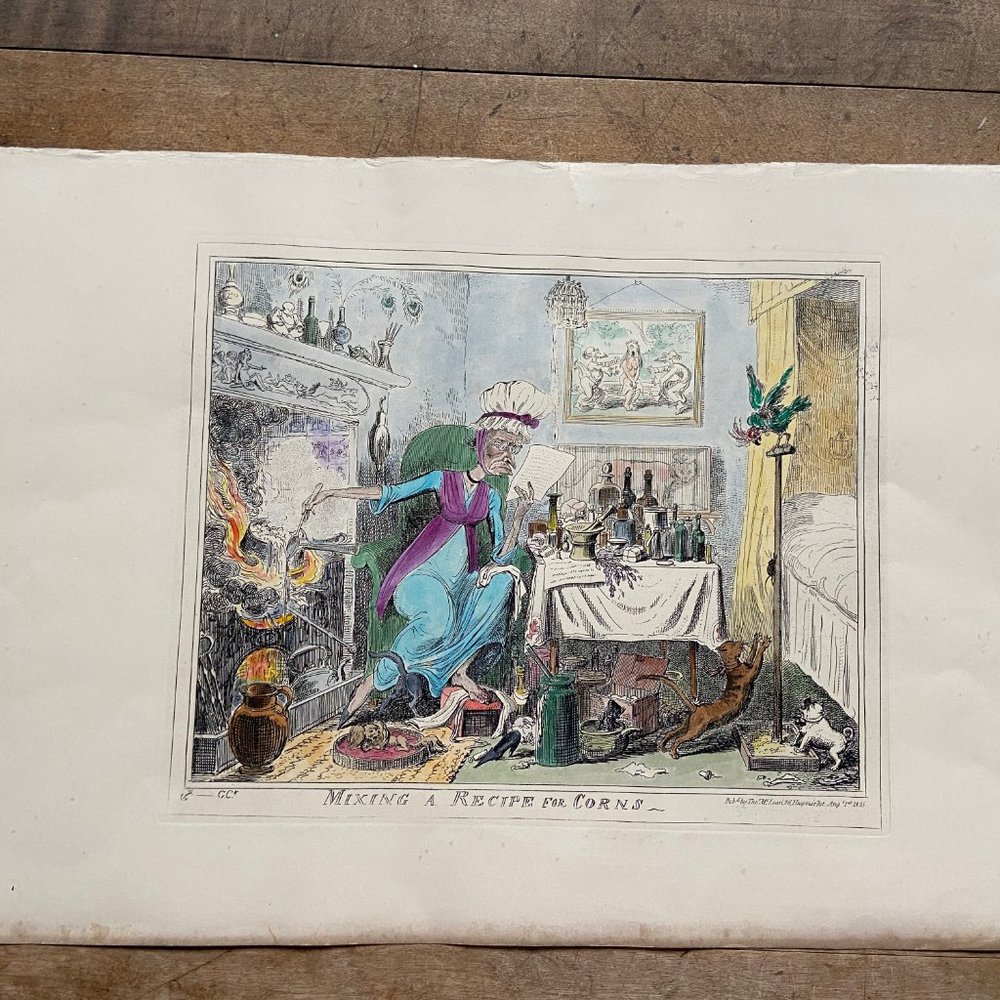 George Cruikshank, Etching, Political Cartoon